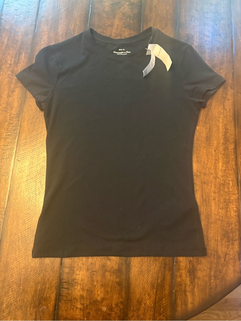 Abercrombie & Fitch Black Short-Sleeve Slim Crew Tee - Picture 4 of 4